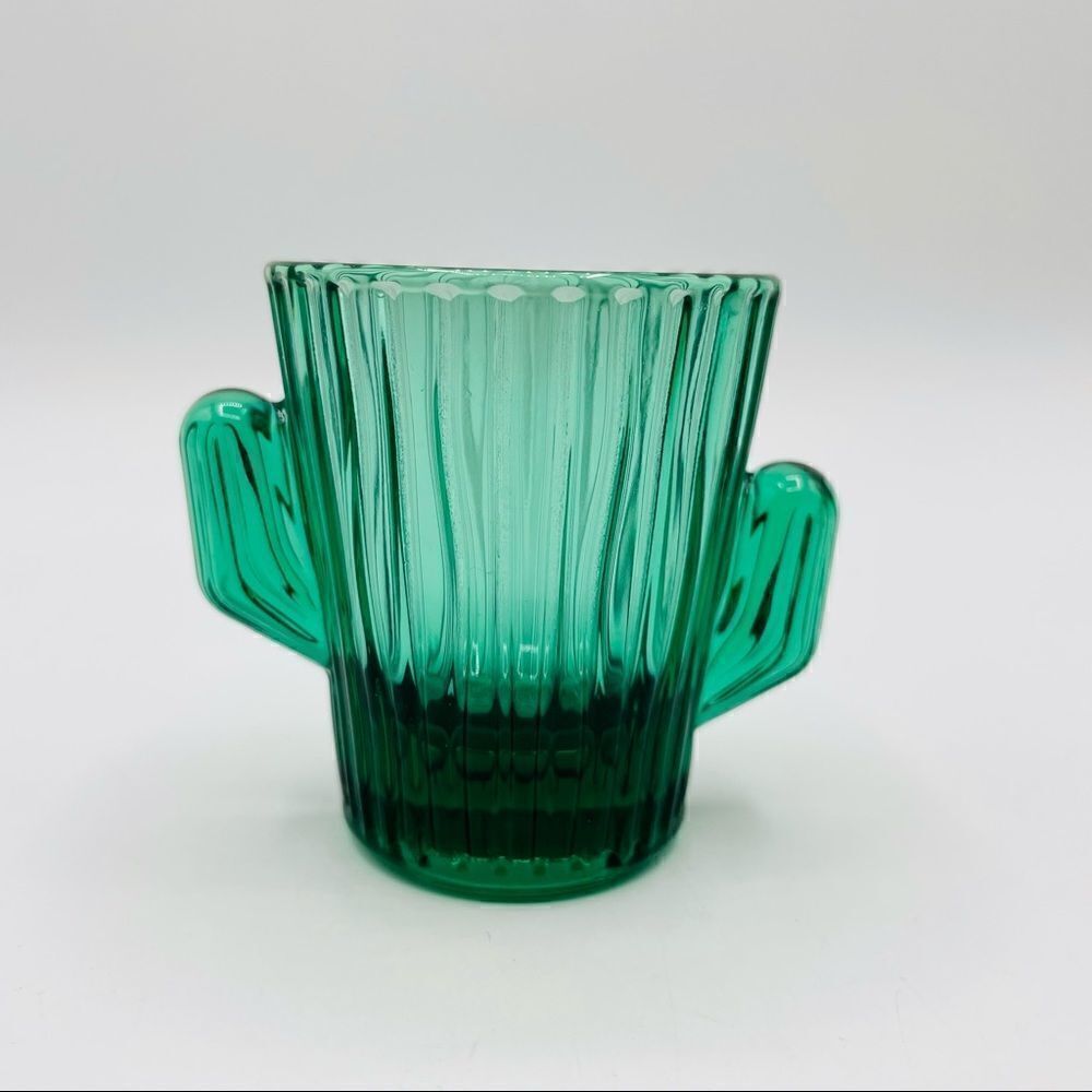 Vintage Libbey Green Cactus Shot Glass